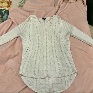 Express white/creme sweater